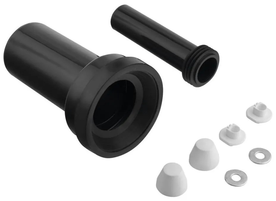 Bruckner - Set di collegamento per WC sospeso 25 cm nero