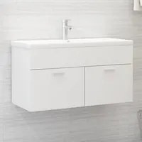 Mobile da Bagno con Lavabo Integrato Bianco in Truciolato cod mxl 73462