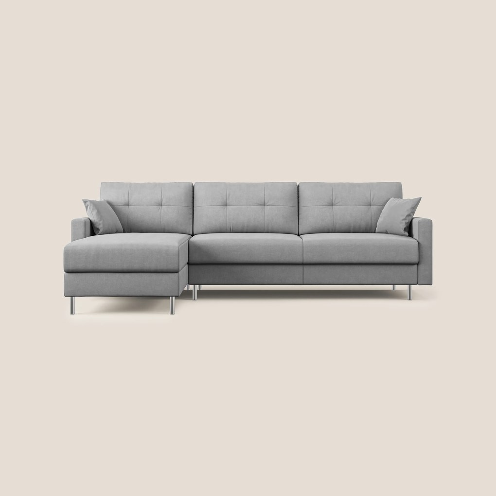 Megan divano letto angolare in microfibra smacchiabile T11
