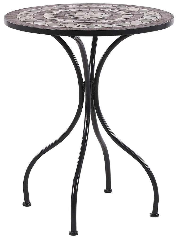Set da giardino 2 posti in metallo nero CARIATI Beliani