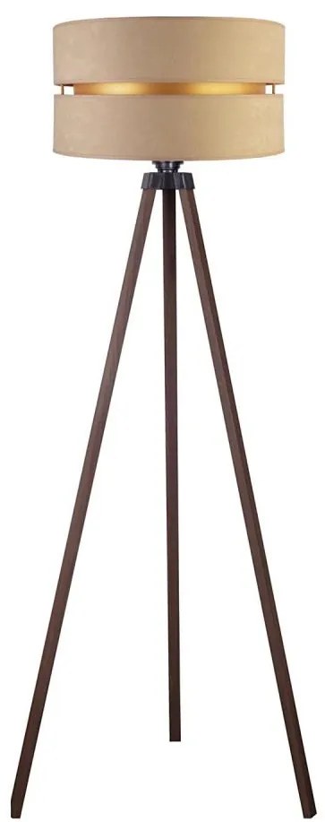 Duolla - Lampada con piedistallo DUO 1xE27/60W/230V diametro 44 cm beige/marrone