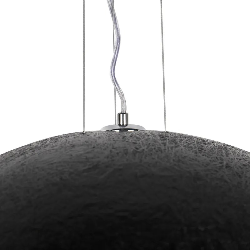 Lampada a sospensione intelligente nera con oro 70 cm con Wi-Fi A60 - Magna