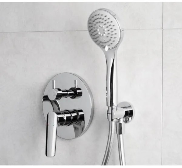 KFA Armatura 5029-501-00- Set doccia con rubinetto a incasso TANZANIT cromo lucido