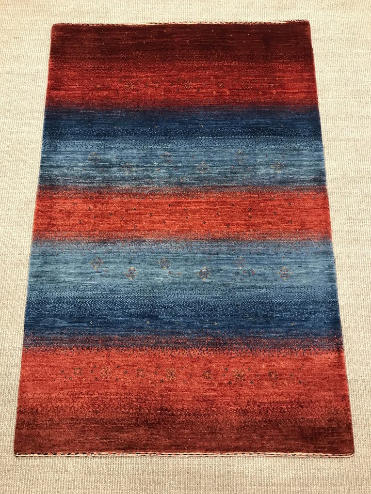 Loribaft Tappeto persiano 150x100 Blu (Iran) Annodato A Mano