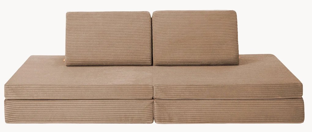Divano letto componibile per bambini in velluto a coste fatto a mano Mila