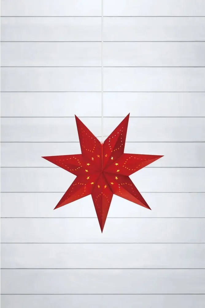 Decorazione luminosa natalizia rossa da appendere Saturnus - Markslöjd