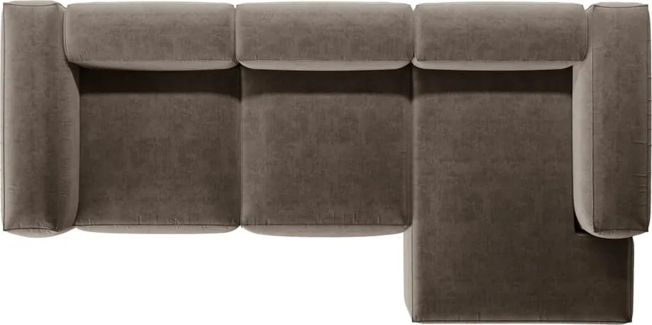 Divano angolare marrone (con penisola a destra/con chaise lounge) Bergamo – Cosmopolitan Design