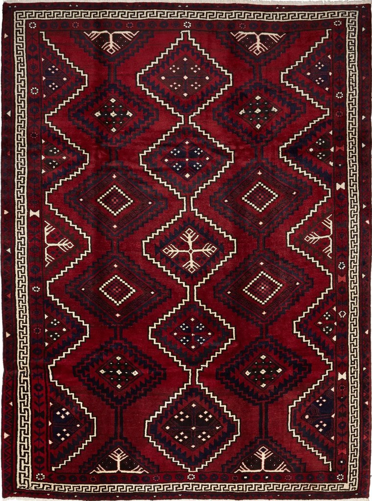 Lori Tappeto 320x240 Rosso (Iran) Annodato A Mano