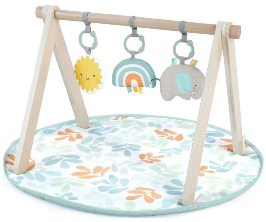 Ingenuity - Coperta per bambini per giocare con trapezio di legno SOLE VALLEY