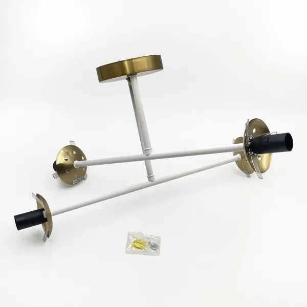 Brilagi - Plafoniera da soffitto MALIVA 4xE14/15W/230V oro/bianco