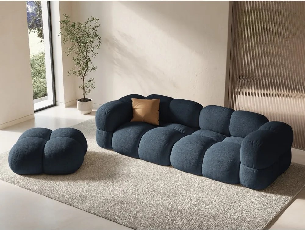 Poggiapiedi blu scuro Loretto – Cosmopolitan Design