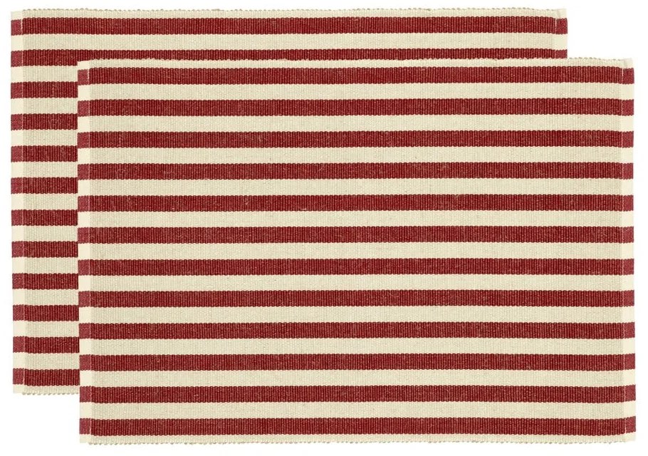 Tovagliette in set in misto iuta 2 pz 33x48 cm Statement Stripe – Södahl