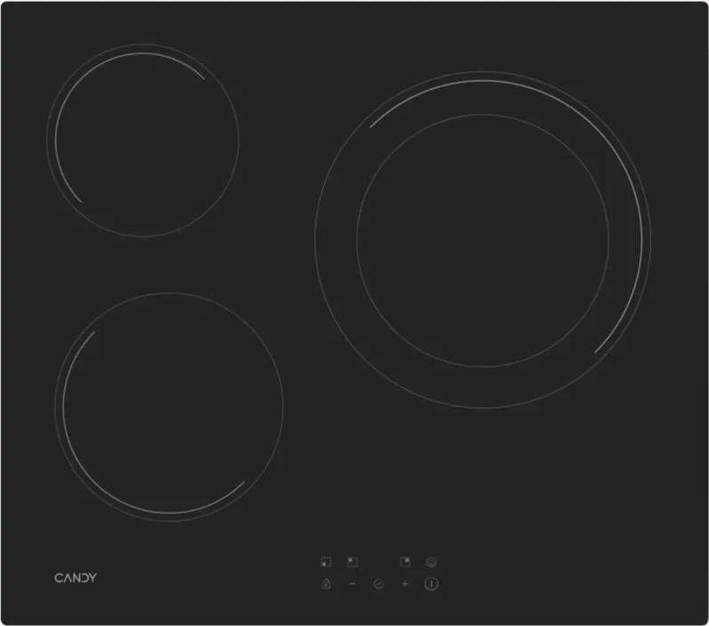 Piano Cottura in Vetroceramica Candy CH63DCC 59 cm