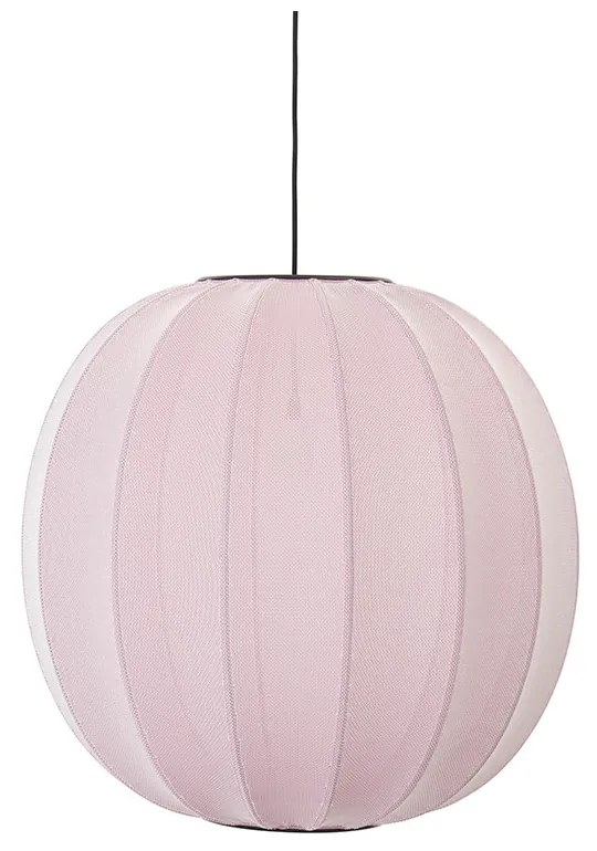 Made By Hand - Knit-Wit 60 Round Lampada a Sospensione Light Rosa Made By Hand