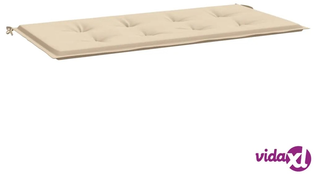 vidaXL Cuscino per Panca Beige 100x50x3 cm in Tessuto Oxford