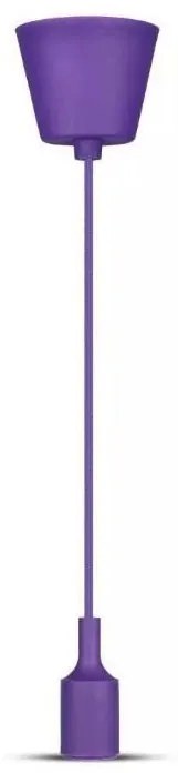 Lampadario su filo 1xE27/60W/230V viola