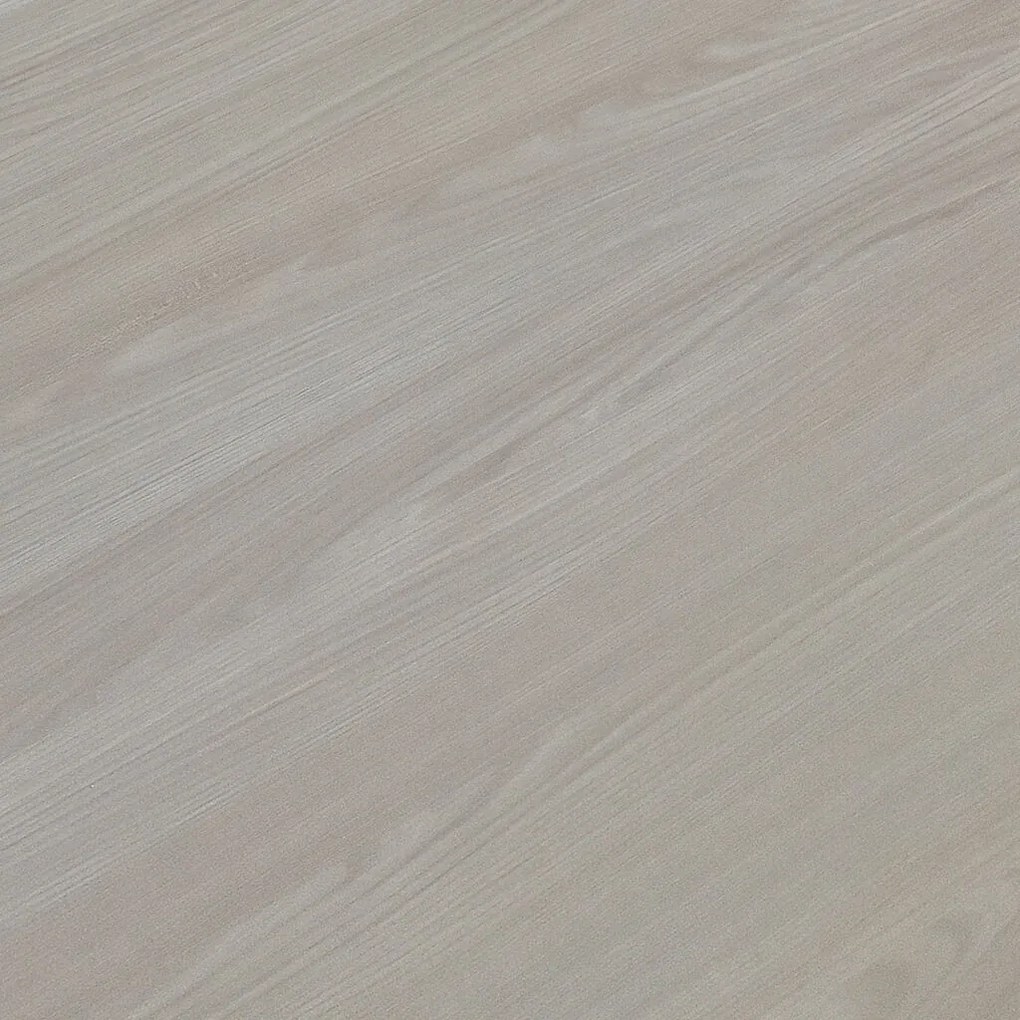 Tavolo CARRARA in legno, finitura olmo perla e base in metallo verniciato antracite, allungabile 140×90 cm – 220×90 cm