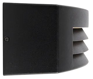 Lampada da parete esterna moderna nera IP44 - Hurricane 1