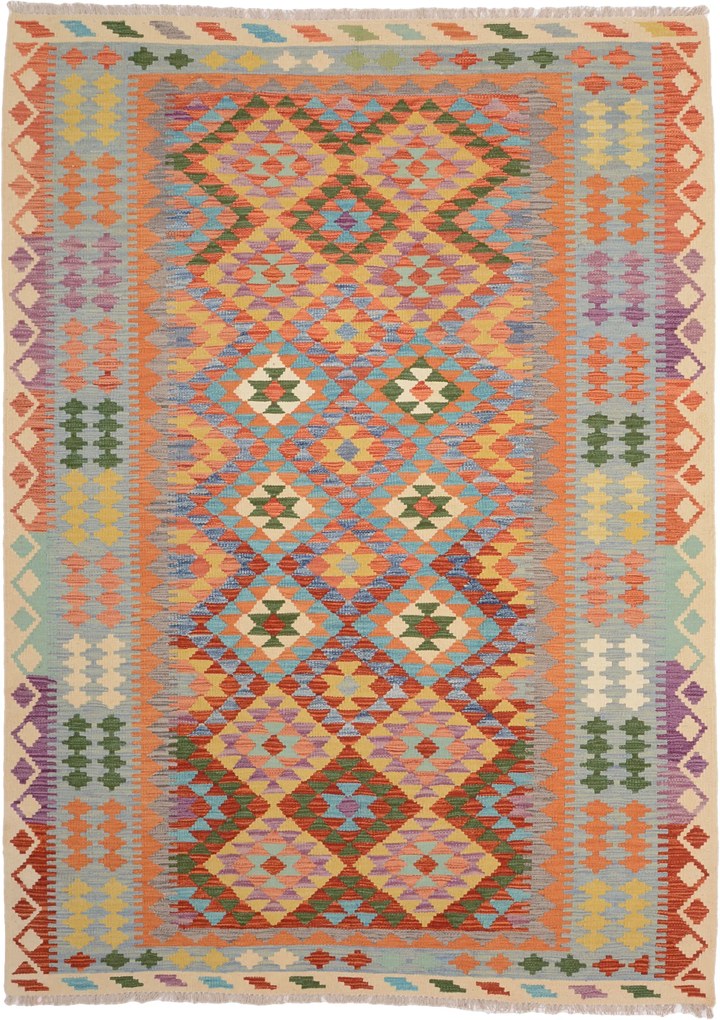 Kilim Tappeto 170x240 (Pakistan) Tessuto A Mano