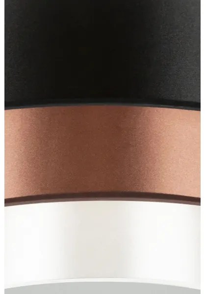 Duolla - Plafoniera LED LUNETA LED/26W/230V diametro 60 cm 4000K nero/rame