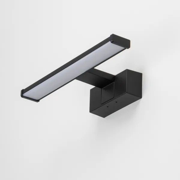 Brilagi - Specchio da bagno con luce LED VESTRA, 6 W/230 V, 30 cm, IP44, nero