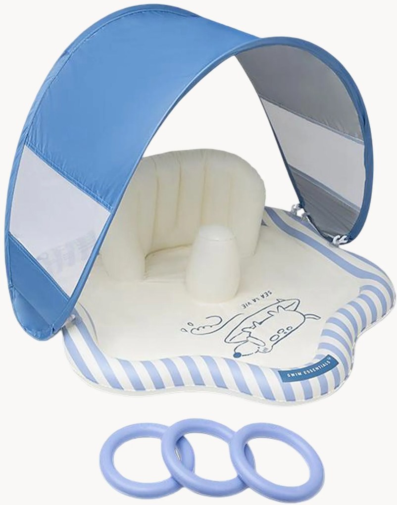Set tappetino da gioco gonfiabile con anelli da gioco Surfer 4 pz