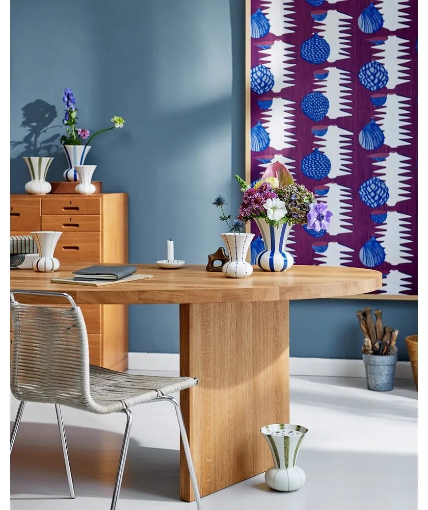 Vaso in ceramica bianca dipinto a mano Signature - Kähler Design