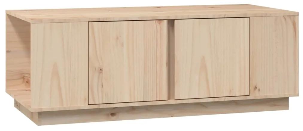 Tavolino da salotto 110x50x40 cm in legno massello di pino