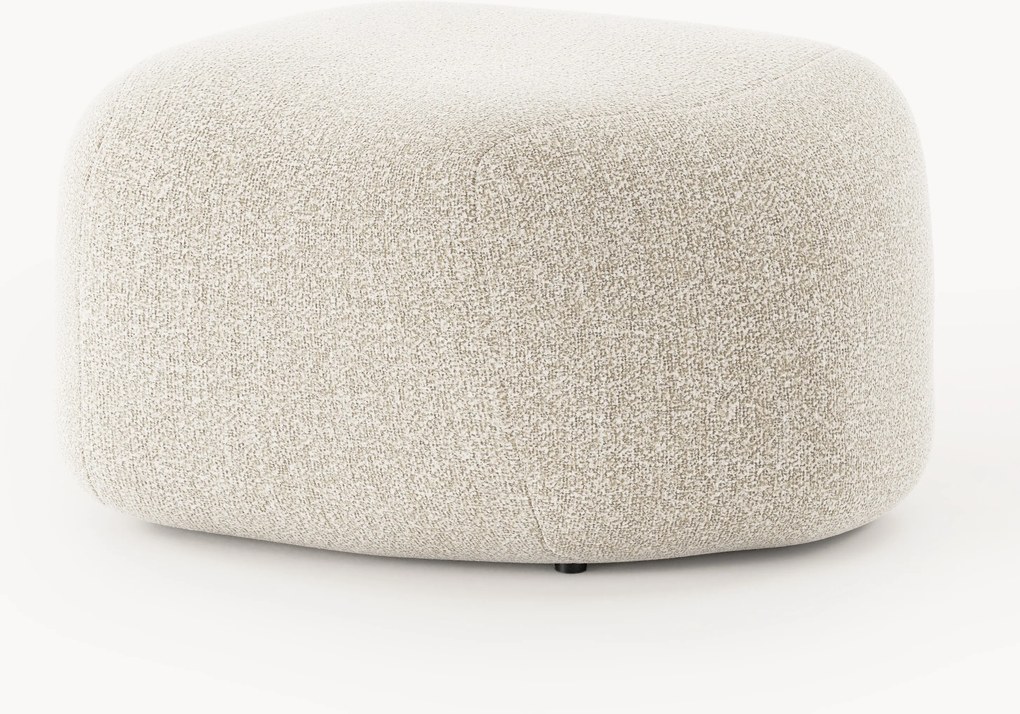 Pouf ovale in bouclé Wolke