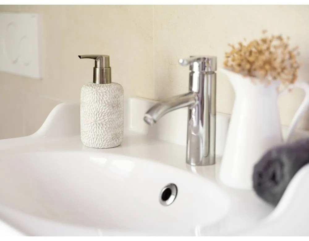 Dispenser per sapone bianco in poliresina 300 ml Montalfano – Wenko