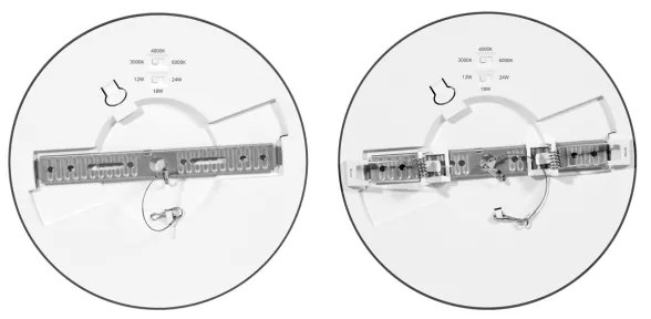 Ecolite WPCB2-24W/CR - Pannello LED LEXA LED/12/18/24W/230V nero