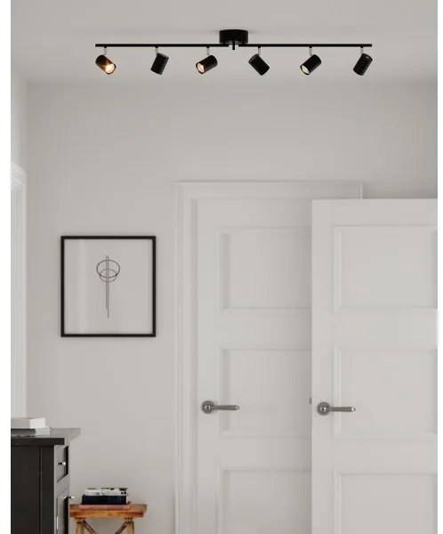 ByRydens 4202100-4002 - Faretto CORRECT 6xGU10/7W/230V nero