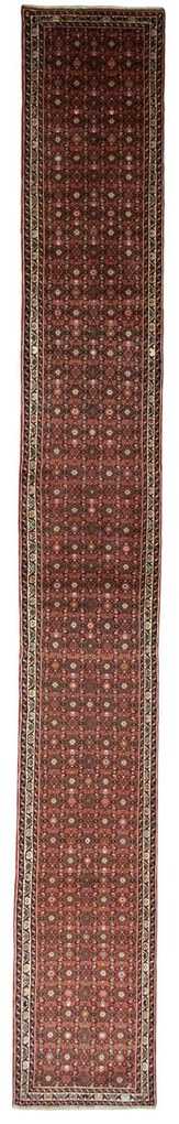 Hosseinabad Tappeto persiano 590x80 Rosso (Iran) Annodato A Mano