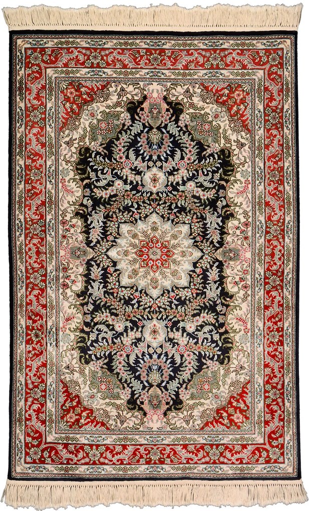 Ghom Tappeto 120 x 80 Beige (Cina) Annodato A Mano