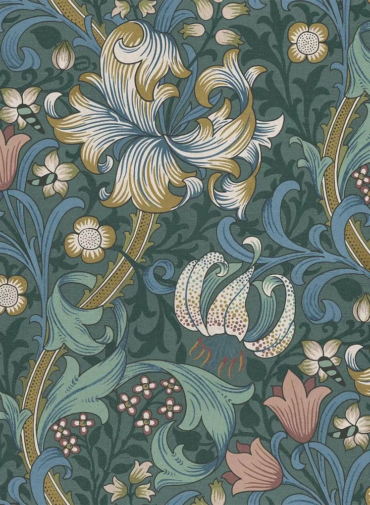 House of Hackney Carta da parati Golden Lily - Euphorbia