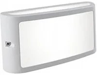 Applique in alluminio pressofuso con diffusore opalino - 10W, 950 lumen, luce calda bianco