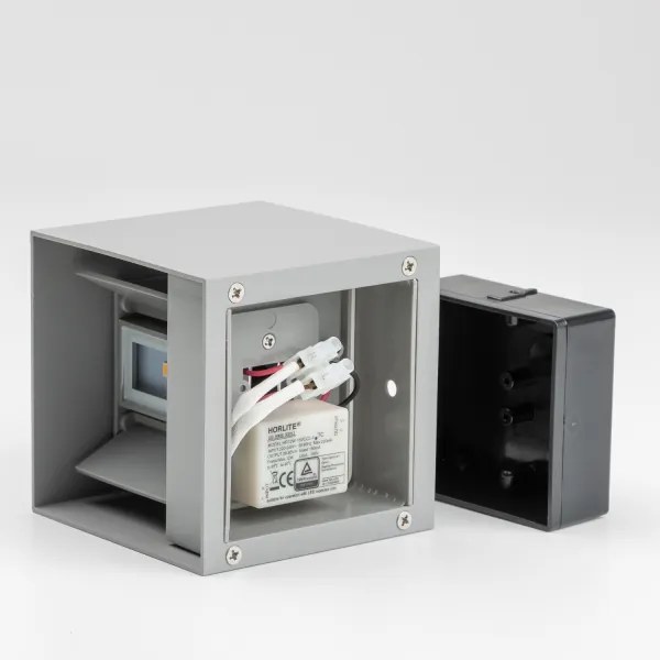 Brilagi - Applique a LED da esterno CUBE LED/6W/230V grigio IP54