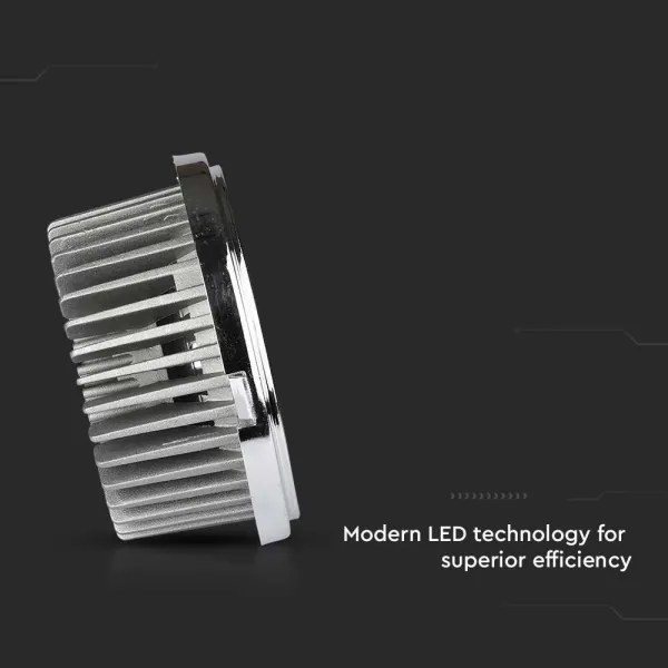 LED Faretto da incasso LED/20W/230V 6400K diametro 11 cm cromo lucido