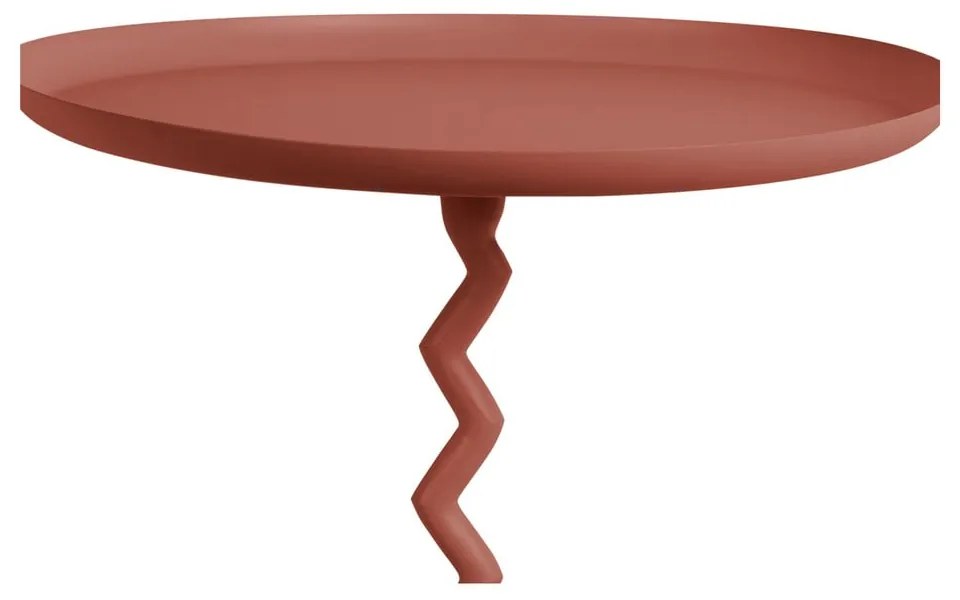 Tavolino rotondo in metallo ø 40 cm Zig Zag – Leitmotiv