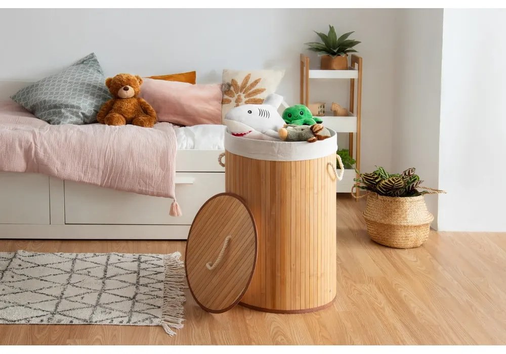 Cesto portaoggetti in seagrass chiaro , ⌀ 27 cm - Compactor