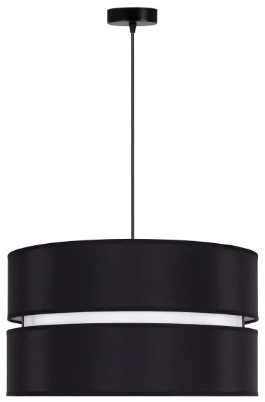 Duolla - Lampadario a sospensione con filo DUO 1xE27/15W/230V diametro 40 cm nero/bianco