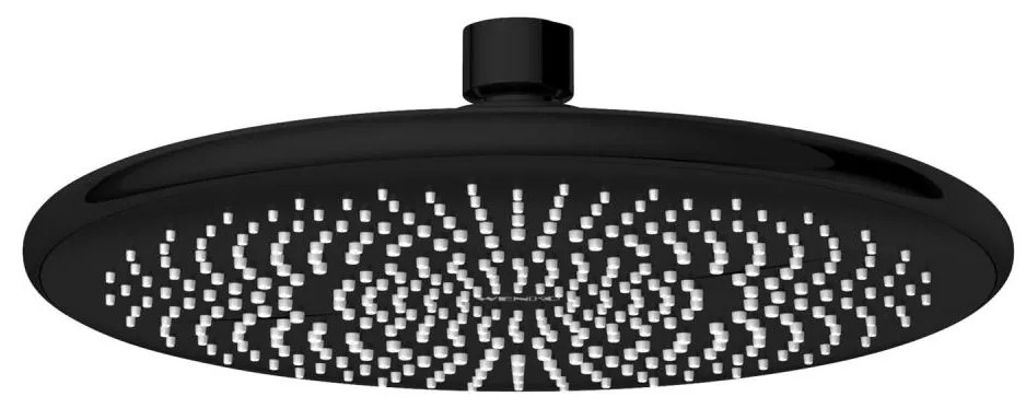 WENKO 24927100 - Soffione doccia WATERSAVING SYSTEM 22,5x22,5 cm, nero