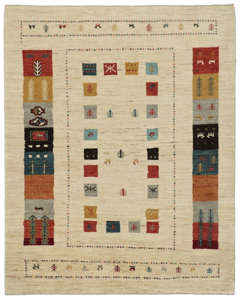 Gabbeh Tappeto 200 x 160 (Iran) Annodato A Mano