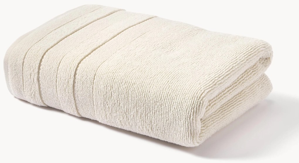 Asciugamano con bordo rigato Luxe, varie misure