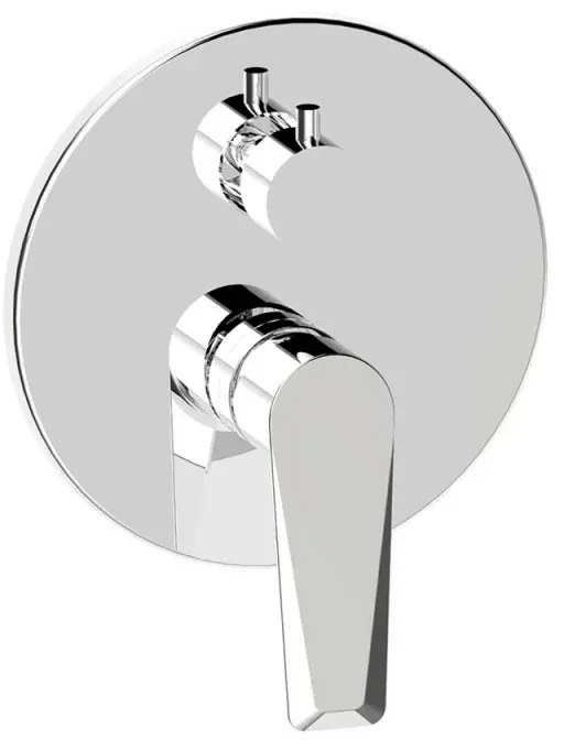 Set doccia incasso Cristallo con soffione inox 20 cm e kit doccia