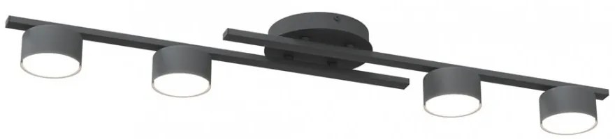 Lampada da soffitto in acciaio FRAGMENT 4 da interno 4xGX53 Colore del corpo Nero