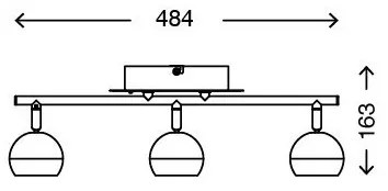 Briloner 2040-032 - Luce Spot a LED RGB dimmerabile 3xLED/3,3W/230V + Tc