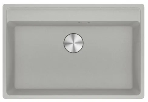 Lavello integrato 1 vasca FRANKE Maris alluminio L 51 x L 76 cm argento