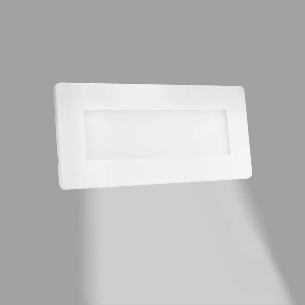 Segnapasso LED per scatola 506 da 6W - doppio frontalino Colore Bianco Naturale 4.500K