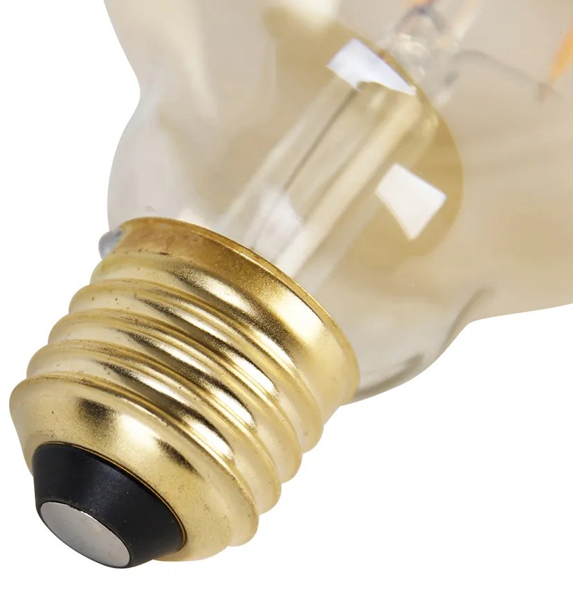 Set di 5 Lampadine LED dimmerabili a 3 livelli E27 G95 Goldline 5W 530lm 2200K